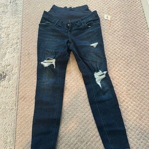 Old navy rockstar skinny maternity jeans